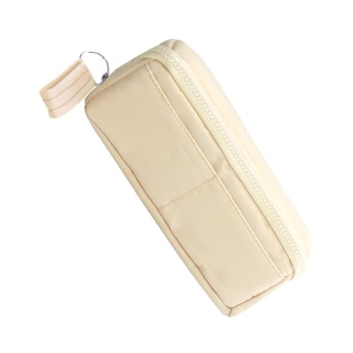 Bleistift Fallbeutel, Bleistiftkoffer Großer Bleistiftfall Großkapazität Stift Stiftstift Student Student Stifte Beutel Coin Beutel Kosmetiktasche für Teen Girls Jungen Jungen Erwachsene (WHITE) von ZJchao
