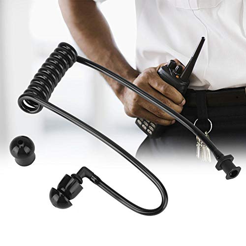 Funkgerät Headset, Ersatz Soundröhrchen für Kopfhörer Radio, Motorola TLKR Radio Ohrhörer 1 Pin Kopfhörer Mikrofon Bodyguard für Motorola TLKR Walkie Radio (Schwarz) von ZJchao