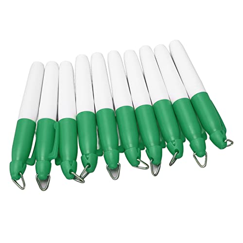 Golfmarker, Stifteplastik mit 10 -pcs -Markierungen Zum Zeichnen der Färbung (GREEN) von ZJchao