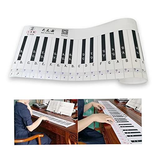 Klavier -Tastaturaufkleber, Tastaturaufkleber 88 Taste Tastatur Klavierfinger Simulation Praxis -Werkzeug Klavier Notiz Aufkleber für Anfänger Schülerunterrichtshilfe Klavier -Tastaturaufkleber, Tastaturaufkleber 88 Taste Tastatur Klavierfinger Simulation Praxis -Werkzeug Klavier Notiz Aufkleber für Anfänger Schülerunterrichtshilfe von ZJchao