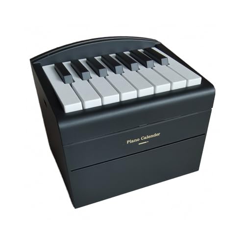 Klavierkalender, Multifunktionale 15 Schlüsseln Mini Playable Piano Kalender Ornament Desktop Dekoration, Innovatives Design und (mit Musikkarten) von ZJchao