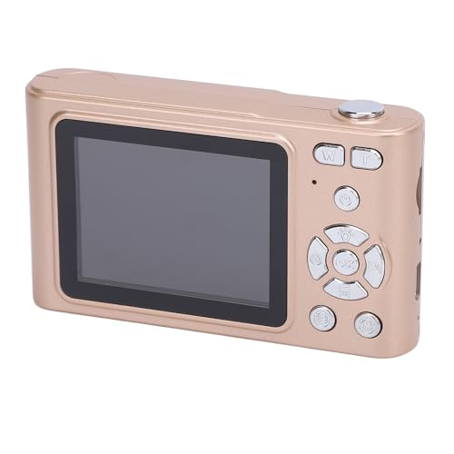 Kompakte Digitalkamera 16x Zoom 4K 48MP IPS Bildschirm Anti -Shake -Videoaufnahme für Reisen mit Flash (Gold) von ZJchao