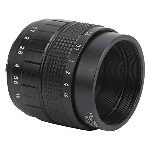 Objektiv, Teleobjektivkamera Objektiv 35 Mm F1.7 Optisches Glas mit Leichtem für Kamerasobjektiv (Black) von ZJchao