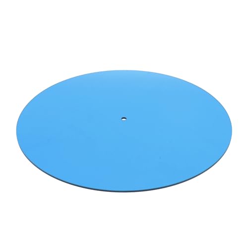 Plattentable Matte, Acryl -Slipmat für Plattentable -Platten Platten Slipmat Acryl Player Slip Matten Plattenmatte für 12 Zoll Player (Transparentes Blau) von ZJchao