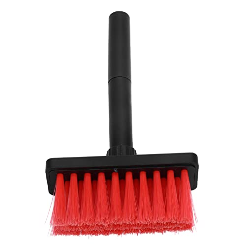 Tastaturbürste, Tastaturbürstenreiniger Kit Doppelkopf 5 in 1 Multifunktion 3 Zeilen Tastatur Duster mit Separatem Struktur für Kopfhörer, Mobiltelefone, Computer, Tablets (Schwarz Rot) von ZJchao
