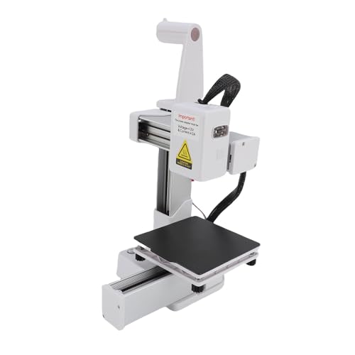 Tragbarer 3D -Drucker, 40 Mm/s Druckgeschwindigkeit Hoher Genauigkeit 3D -Druckmaschine mit Intuitivem Touchscreen Easy Assembly 100x100x100mm Druckgröße für Anfänger (EU-Stecker) von ZJchao
