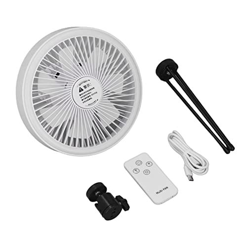 Tragbarer Stativ -Stand -Lüfter, LED -Licht, Starker Luftstrom, USB -wiederaufladbare Camping -Fan, Ideal für Outdoor -Aktivitäten, Picknick, Camping, Fischerei, Grill, Strand, Tragbarer Stativ -Stand -Lüfter, LED -Licht, Starker Luftstrom, USB -wiederaufladbare Camping -Fan, Ideal für Outdoor -Aktivitäten, Picknick, Camping, Fischerei, Grill, Strand, von ZJchao