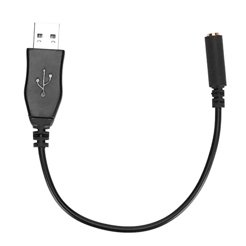 USB A auf 3,5 Mm Sound-Adapter, Digitales Sound-Adapterkabel, Professionelles Digitales Sound-Adapterkabel für PC für PS4, für PS5 Laptop-Desktop-Computer von ZJchao