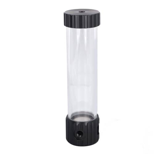 Wasserkühlkit, PC Wasserpumpe Zylindrische Wasserkühlbehälter in Filter Transparent 515 Ml Wasserkühler Tank PC Wasserkühlkit für -Computer 265 Mm (BLACK) von ZJchao