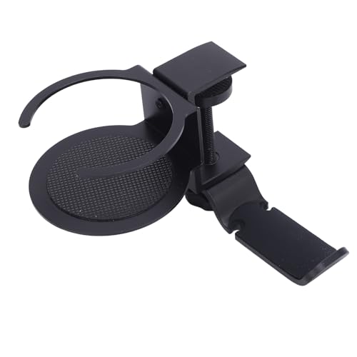 ZJchao 2 in 1 Tasse Halter Unter Dem Schreibtisch Kopfhörer Anti -Spill 360 Grad Drehung Gaming Headset -Ständer mit Cuphalter, Hochwertigem Aluminium -Legierungsgetränk und von ZJchao