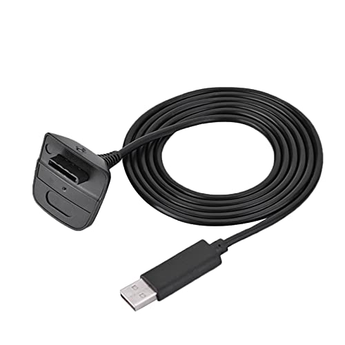 ZJchao 360 Wireless Controller Ladekabel Schnelles Lade -USB -Kabel Reines Kupfermaterial 1,5 M Länge für 360 Game Controller Schwarz oder Weiß (BLACK) von ZJchao