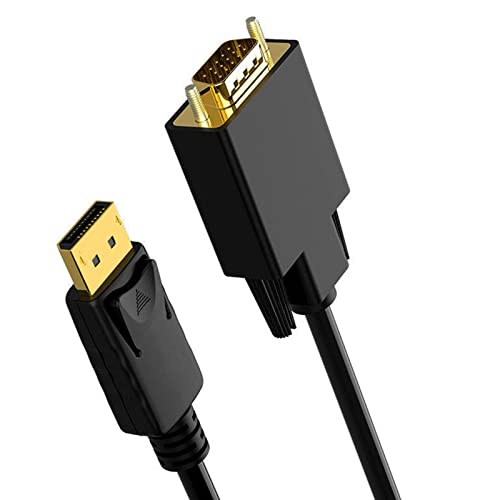 ZJchao DisplayPort to VGA -Kabel DP an VGA -Adapterdraht 1,8 M Sauerstofffreier Kupferkern Stabil ohne Verlustsignalübertragung mit PVC -Hülle für Monitor -Projektor ZJchao DisplayPort to VGA -Kabel DP an VGA -Adapterdraht 1,8 M Sauerstofffreier Kupferkern Stabil ohne Verlustsignalübertragung mit PVC -Hülle für Monitor -Projektor von ZJchao