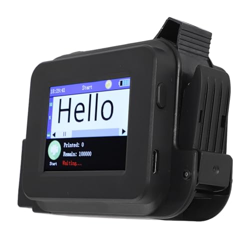 ZJchao Handheld -Tintenstrahldrucker, Taschen -Tinten -Tintenstrahldrucker Einstellbarer Druckhöhe 0,1 Bis 0,5 Zoll Touchscreme Handheld Tintenstrafer Codierer Handheld -Drucker mit von ZJchao