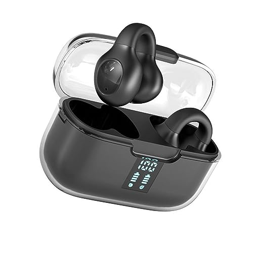ZJchao Hörklappe -Kopfhörer mit Digitalem Display für Sportleben (Black) von ZJchao
