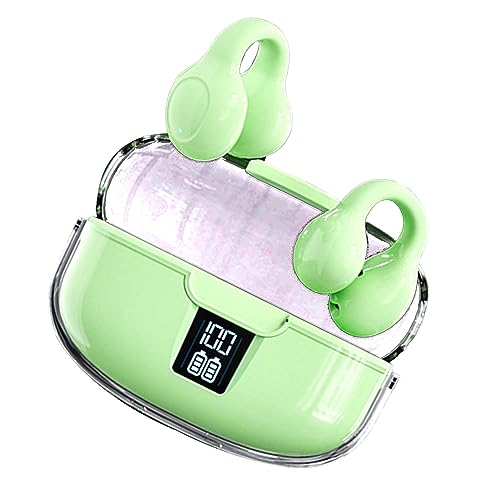 ZJchao Hörklappe -Kopfhörer mit Digitalem Display für Sportleben (Green) von ZJchao