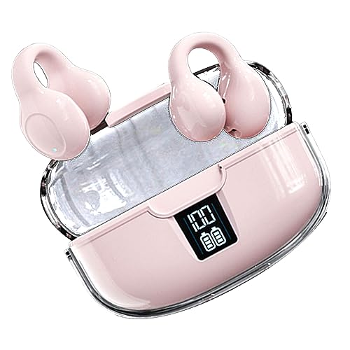 ZJchao Hörklappe -Kopfhörer mit Digitalem Display für Sportleben (PINK) von ZJchao