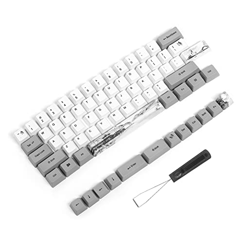 ZJchao PBT-Tastenkappen-Set für Mechanische Tastatur mit Niedlichem Muster, 73 Stück, für Kirschblüten-Design (6064 Tinte) von ZJchao