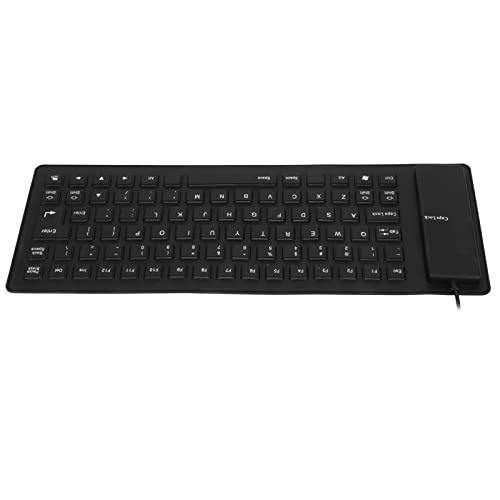 ZJchao Tastatur, Silikon -Tastatur Vollständig Versiegeltes Design Leichtes Tragbares Mechanisches Tastatur mit Weichem Komfortables USB -verdrahteter Silikon -Tastatur -Computer von ZJchao