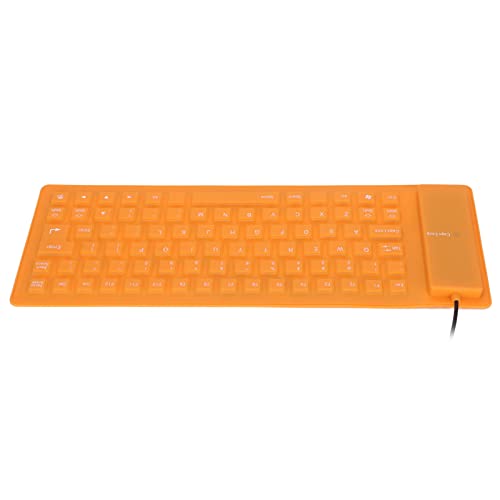 ZJchao Tastatur, Silikon -Tastatur Vollständig Versiegeltes Design Leichtes Tragbares Mechanisches Tastatur mit Weichem Komfortables USB -verdrahteter Silikon -Tastatur -Computer von ZJchao