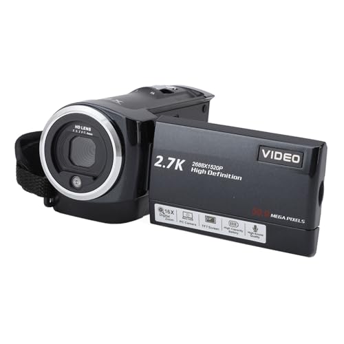 ZJchao Videokamera, 2,8-Zoll-Bildschirm HD 50 MP mit 16-fachem Digitalzoom Camcorder Cam Corder für Outdoor-Reisen ZJchao Videokamera, 2,8-Zoll-Bildschirm HD 50 MP mit 16-fachem Digitalzoom Camcorder Cam Corder für Outdoor-Reisen von ZJchao