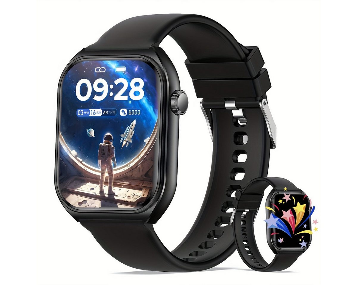 ZKCREATION für Männer und Frauen, Mehrere Sportmodi, Fernsteuerungsfunktion Smartwatch (Andriod iOS), Nachrichtenerinnerungen, Bewegungs-Erinnerer, Musikwiedergabe von ZKCREATION