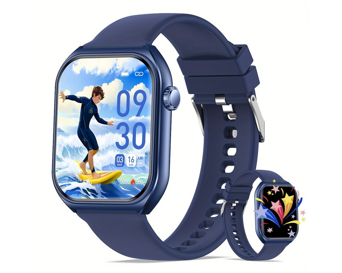 ZKCREATION für Männer und Frauen, Mehrere Sportmodi, Fernsteuerungsfunktion Smartwatch (Andriod iOS), Nachrichtenerinnerungen, Bewegungs-Erinnerer, Musikwiedergabe von ZKCREATION