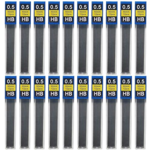 ZKGYUS Bleistift Minen 0.5mm je 240 Minen Bruchsichere Bleistiftminen Schreiben glatt und deutlich Glatter Minenersatz von ZKGYUS