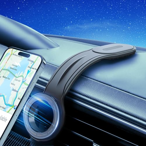 ZKJAYOE 2025 Neueste Flexible Handyhalterung Auto MagSafe Autohalterung Magnetische Handyhalter Autozubehör Innenraum Kompatibel mit Allen Auto-Armaturenbrettern Passend für iPhone 16 Pro&Alle Handys von ZKJAYOE