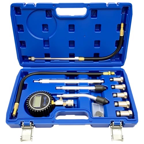 ZKTOOL Kfz-Kompressionstester, Digitales Kompressionsmessgerät 250 PSI, Motorzylinder-Kompressionstester, Zylinderdruck Kompressionsmesser, Zylinder Kompressionsprüfer, Motorkompressionstester von ZKTOOL