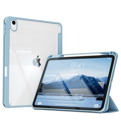 ZKTUYU Hülle für iPad 10. Generation 2022 10,9 Zoll/iPad 11 (A16) 2025 Schutzhülle mit Stifthalter, Stoßfeste Smart Case Cover mit transparenter Rückseitenschale Schutzhülle, Auto Wake/Sleep, Blau ZKTUYU Hülle für iPad 10. Generation 2022 10,9 Zoll/iPad 11 (A16) 2025 Schutzhülle mit Stifthalter, Stoßfeste Smart Case Cover mit transparenter Rückseitenschale Schutzhülle, Auto Wake/Sleep, Blau von ZKTUYU