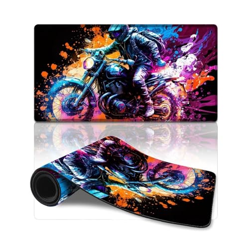 Computer-Mauspad, buntes Fahrrad-Mauspad (40 x 75 x 0,3 cm), Tastaturpad für Computer und Laptop, Home-Office-Gaming von ZKYUBEK