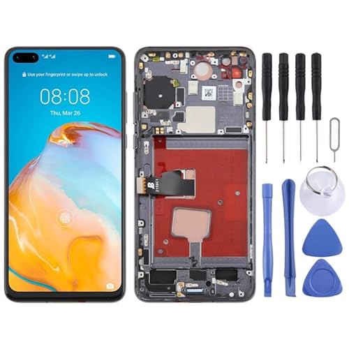 Für LCD Bildschirm Für Huawei P40 TFT LCD Digitizer Volles Team mit Rahmen ohne Fingerabdruck Identifikation von ZLALISA