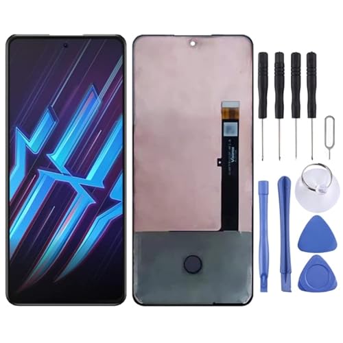 ZLALISA AMOLED Material LCD -Bildschirm und Digitalisierer Full Assembly für ZTE Nubia Red Magic 6r NX666J (Schwarz) von ZLALISA