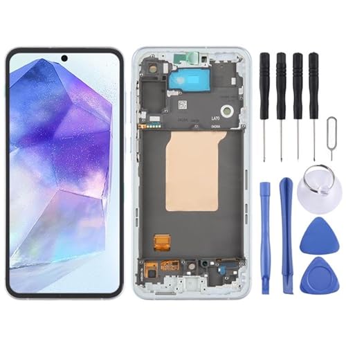 ZLALISA Für Galaxy A-Serie Teile für Galaxy A55 SM-A556B LCD-Bildschirm Digitizer Vollmontage mit Rahmen ZLALISA Für Galaxy A-Serie Teile für Galaxy A55 SM-A556B LCD-Bildschirm Digitizer Vollmontage mit Rahmen von ZLALISA