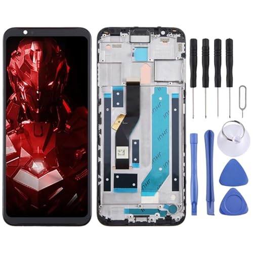 ZLALISA Für ZTE Nubia Red Magic 3S LCD -Bildschirm Digitalisierer Vollmontage mit Rahmen (schwarz) von ZLALISA