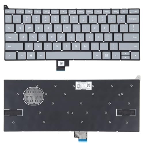 ZLALISA US -Versionstastatur mit Netzschalter fr Für for Microsoft Surface Laptop Go 1934 (grau) von ZLALISA