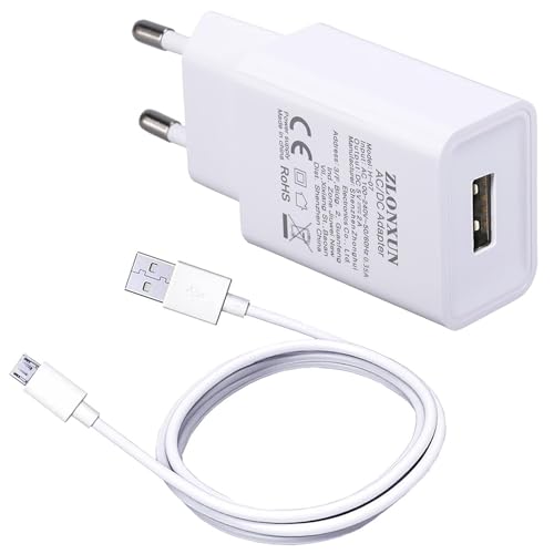 USB Ladegerät 5V/2A Netzteil für Huawei Y6/P10 Lite/P9 Lite/P Smart 2019/Y7P/Y6P/Y5P/Y7/Y5/P8 Lite/P8,Mate 9/8/7,Honor 8X/7/6. und Kabel 1,5 m von ZLONXUN
