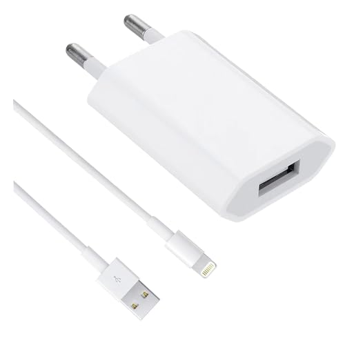 ZLONXUN Netzteil 5V 1A USB Ladegerät und Ladekabel Kompatibel mit iPhone 7/6/6S/SE/7 Plus/6S Plus/6 Plus/5 von ZLONXUN