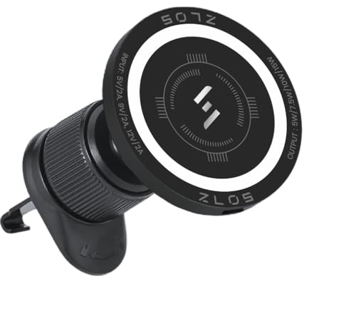 Starker magnetischer Halter für Mobiltelefone im Auto mit 360° Drehfunktion, universeller Halterung für die iPhone-Serie und alle Smartphones, sichere Aufnahme auf der Armaturentafel und der Windschut von ZLOS