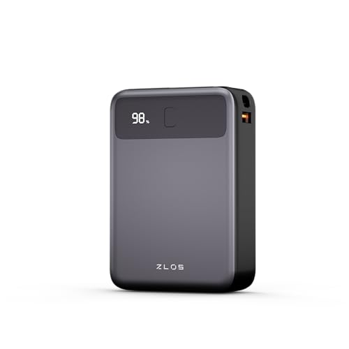 ZLOS DB20 35W Powerbank, 20000mAh mit Eingebauten Kabeln, USB-C Tragbares Ladegerät, Kompatibel mit iPhone 15/15 Plus/15 Pro/15 Pro Max, iPhone14 Serie von ZLOS