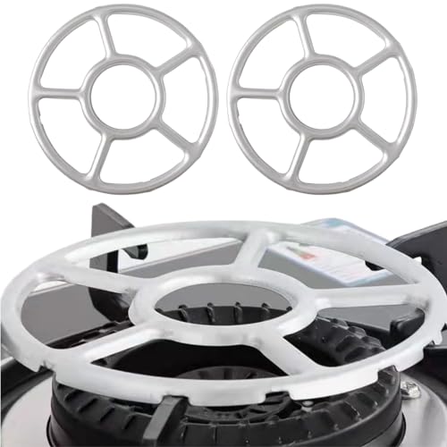Gasherd Brenner Ständer,2 Pcs Gasherd Gas Ring Wok Ring,Gasherd Aufsatz Ring,Reduzierer Gas Kreuz Topfträger für Espressokocher Kaffeekocher Gaskochfelder Backofen Küche von ZLXFT