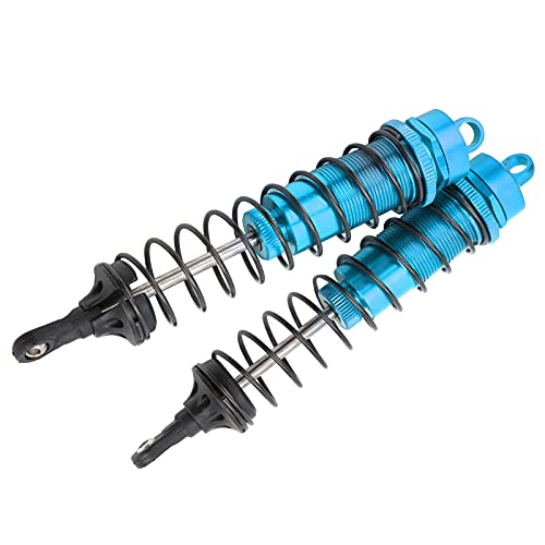 RC-Car-Stoßdämpfer, 2 Stück RC 140 mm ölgefüllter einstellbarer Stoßdämpfer für TRAXXAS SLASH 2WD 1/8 ferngesteuertes Auto (Blau) von ZLXHDL