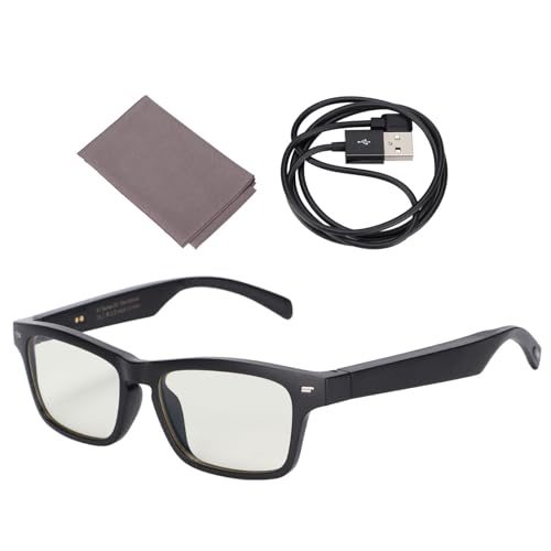 ZLXHDL Bluetooth-Brille, Smart-Brille Mit Anti-Blaulicht-Linse, Zwei Lautsprechern Und Mikrofon, 6 Stunden Akkulaufzeit, Kabellose Audio-Brille Für Freisprechanrufe Und Musikwiedergabe von ZLXHDL