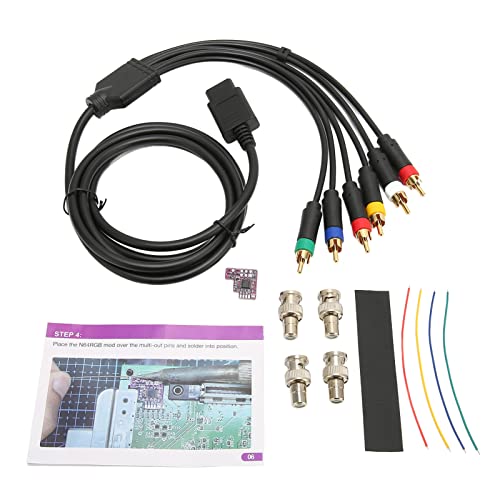 ZLXHDL RGB-Modchip, Spielkonsolen-RGB-Modulchip Mit Farbüberwachungsleitung, Klares Bild, Ersatz-NTSC-zu-RGB-Ausgabemodul, Kompatibel Für N64 von ZLXHDL