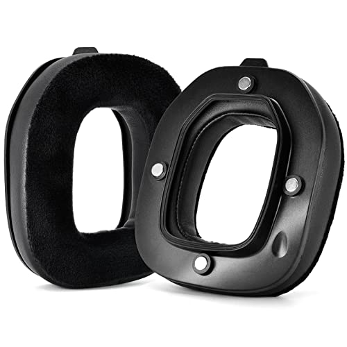 Ersatz-Ohrpolster für Logitech Astro A40 TR Gaming Headset Kopfhörer Kissen Ohrmuschel mit Magnet (Leder + Flanellmaterial) von ZLiT