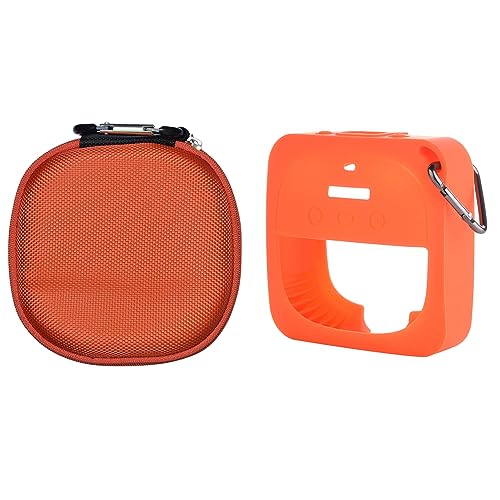 Hartschalen-Schutzhülle für Bose-Lautsprecher, Silikonhülle, Tragetasche für Bose SoundLink Micro tragbaren Bluetooth-Lautsprecher (Orange) von ZLiT