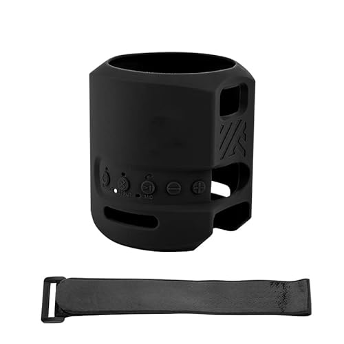 Silikon-Schutzhülle für Sony SRS-XB13, tragbare Bluetooth-Lautsprecher-Schutzhülle für Sony SRS-XB13, Schwarz von ZLiT