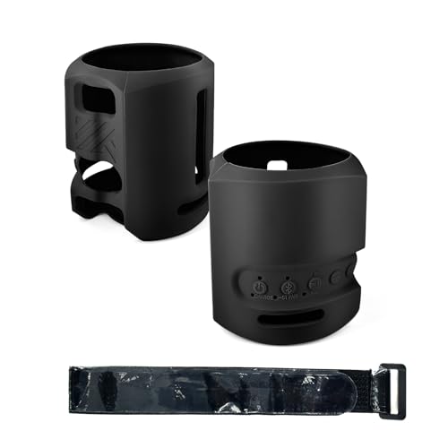 Silikon-Schutzhülle für Sony SRS-XB13, tragbare Bluetooth-Lautsprecher-Schutzhülle für Sony SRS-XB13, Schwarz Silikon-Schutzhülle für Sony SRS-XB13, tragbare Bluetooth-Lautsprecher-Schutzhülle für Sony SRS-XB13, Schwarz von ZLiT