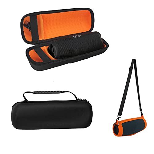 Silikonhülle für JBL Charge 5 Lautsprecher und Lautsprecher Hülle für Charge 5 Bluetooth-Lautsprecher, Reise-tragbare Schutzladung 5 Lautsprecher Hülle und Silikonhülle (orange) von ZLiT