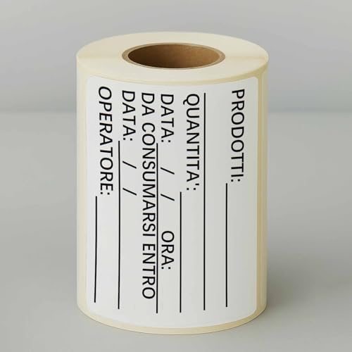 Zm Market HSL Selbstklebende Etiketten 60 x 40 mm für Gefrierschrank und Lebensmittel – personalisierte Etiketten beständig gegen niedrige Temperatur, für Gefrierschrank, Dosen und professionelle von ZM MARKET HSL